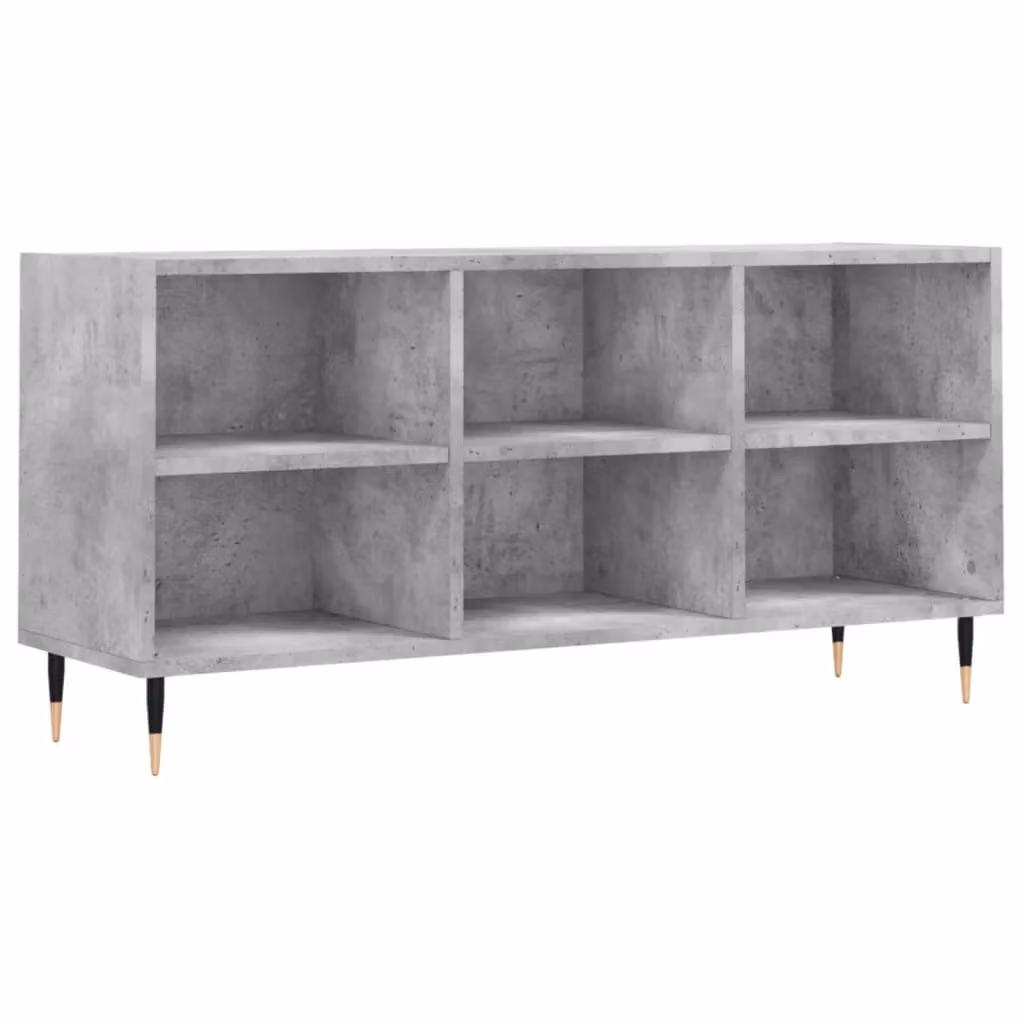 Berkfield Home Industrial TV Cabinet in Concrete Grey, W: 103.5 cm, D: 30 cm, H: 50 cm – 2