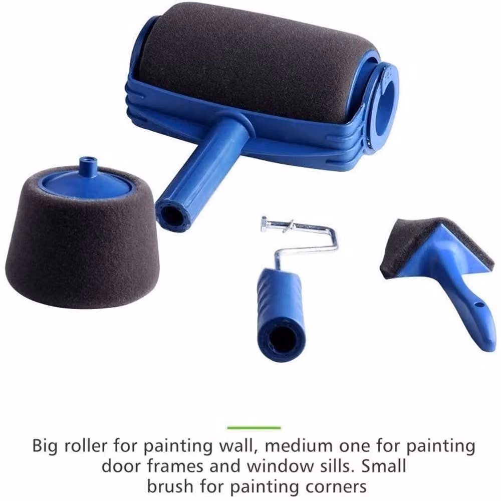 Nordara Pro Roller 8-Piece Brush Set with Telescopic Pole in Blue – 5
