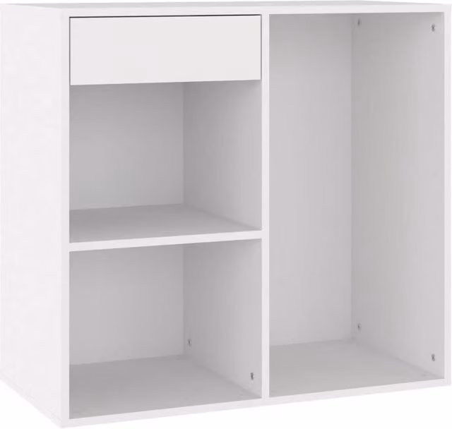 Berkfield Home White Cosmetic Cabinet in Engineered Wood, W: 80 cm, D: 40 cm, H: 75 cm