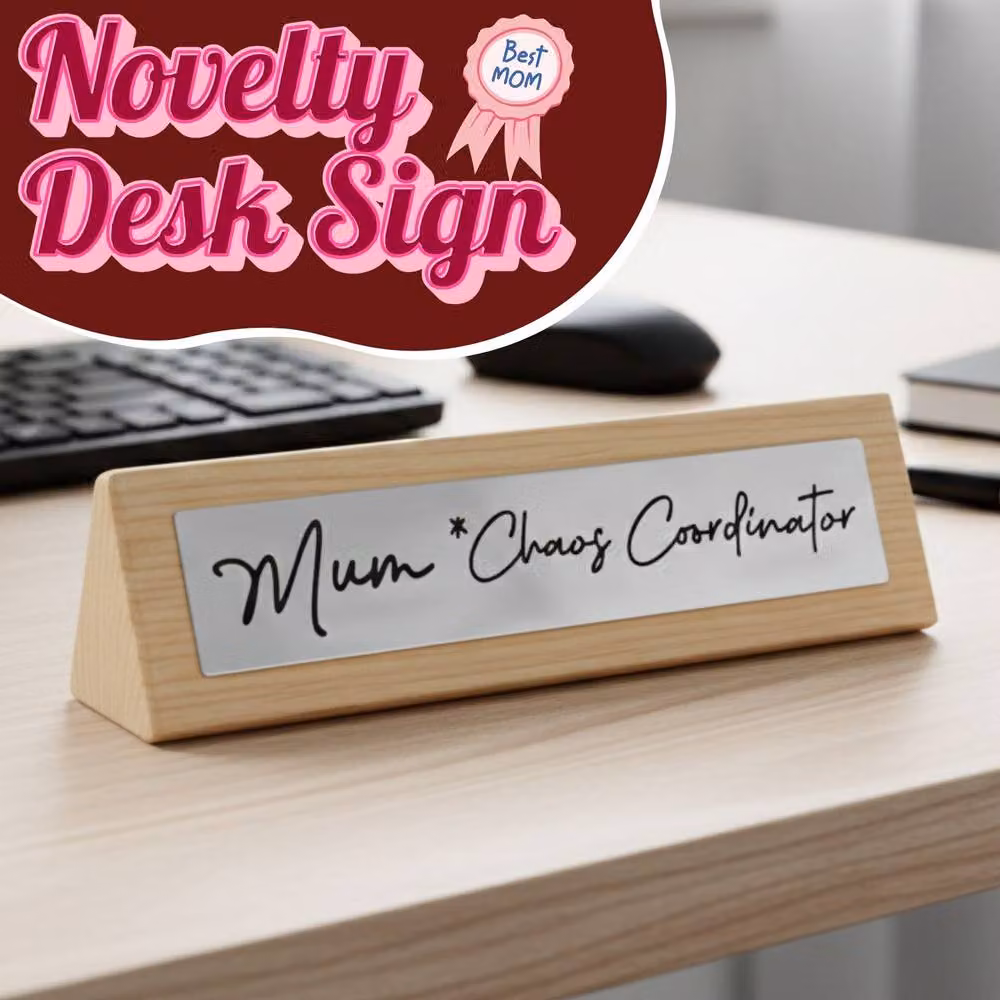 Boxer Gifts Mum Chaos Coordinator Multicolour Wooden Tabletop Desk Sign – 2