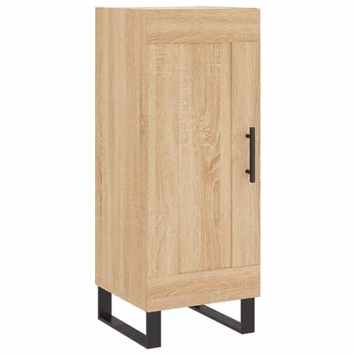 vidaXL Modern Sideboard in Brown Sonoma Oak, W/D/H: 34.5 x 34.5 x 90 cm – 1