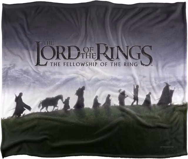 LOGOVISION Lord of the Rings Silky Touch Super Soft Throw Blanket, Multicolour and White, W/D: 152 x 127 cm – 5