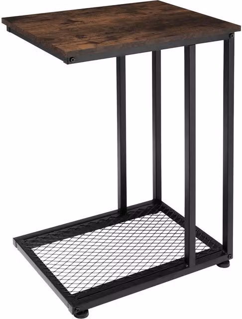 tectake Industrial Style Bedside Table in Brown and Black, W/D/H: 48 x 35 x 66 cm – 7