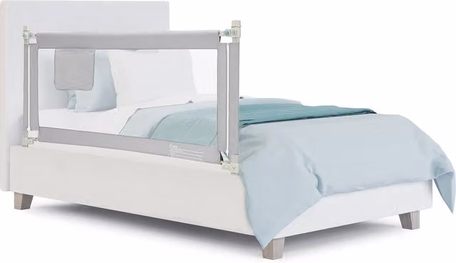 Costway Toddler Bed Rail Infant Safety Bed Guardrail, Grey, Width: 145 cm