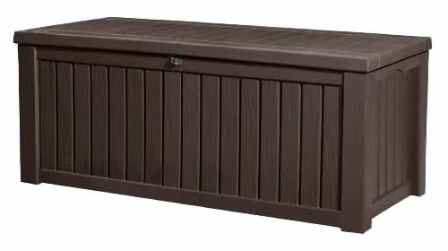 Keter Rockwood Cushion Box in Brown