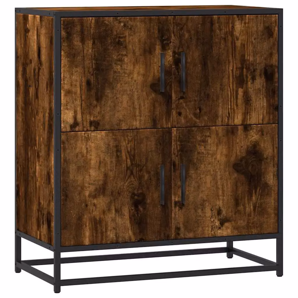 Berkfield Home Smoked Oak Sideboard in Brown, W/D/H: 68 x 35 x 76 cm – 2