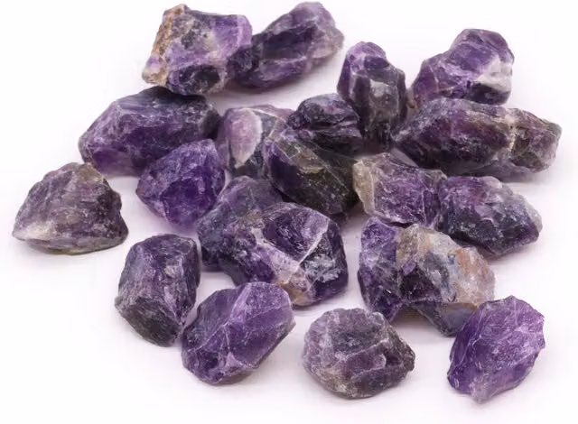 KDMD Purple Amethyst Raw Organic Crystals, 500g