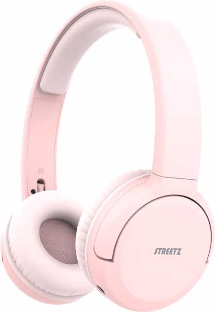 Streetz BT210 Wireless On-Ear Bluetooth Headphones - Pink