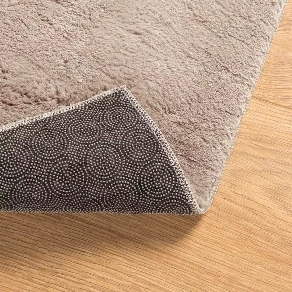 Berkfield Home HUARTE Short Pile Washable Soft Rug in Sand, W: 140 cm, D: 200 cm