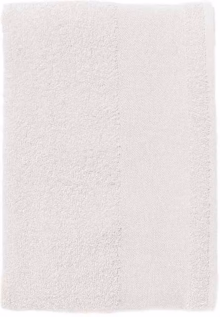 SOL'S Island 70 White Cotton Terrycloth Bath Towel with Hanging Loop
