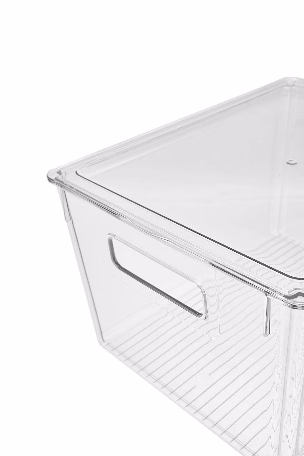 Living and Home Set of 8 Stackable Transparent Airtight Fridge Organiser Storage Boxes with Drain Board – 2