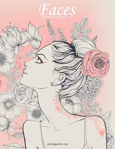 Faces Coloring Book for Grown-Ups 1, 2 & 3 by Createspace, Multicolour