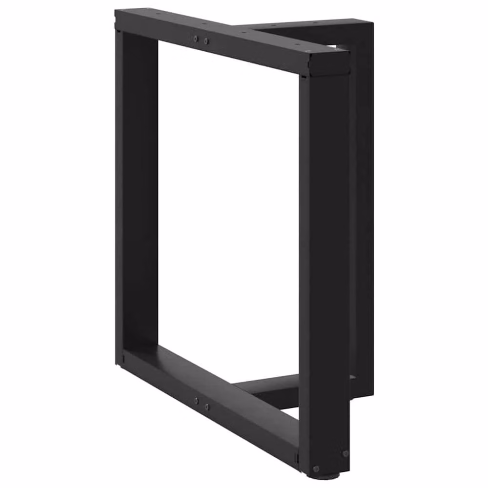 Berkfield Home T-Shaped Dining Table Legs, 2 Piece Set, Black, W/D/H: 70 x 35 x 72.5 cm – 1