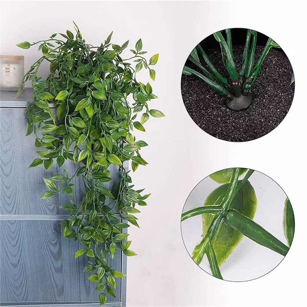 Nordara 4-Piece Set of Green Artificial Hanging Potted Vine Plants – 3
