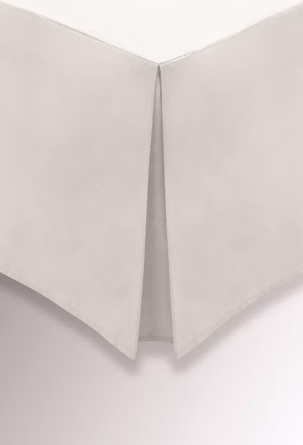 Helena Springfield Plain Dye 180TC Percale Valance in Beige, Single Size