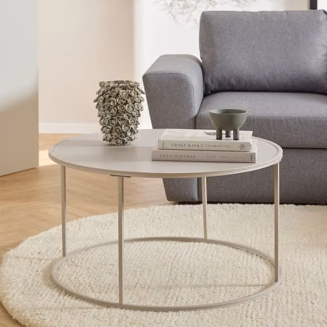 Furniture To Go Seaford Round Coffee Table in Grey