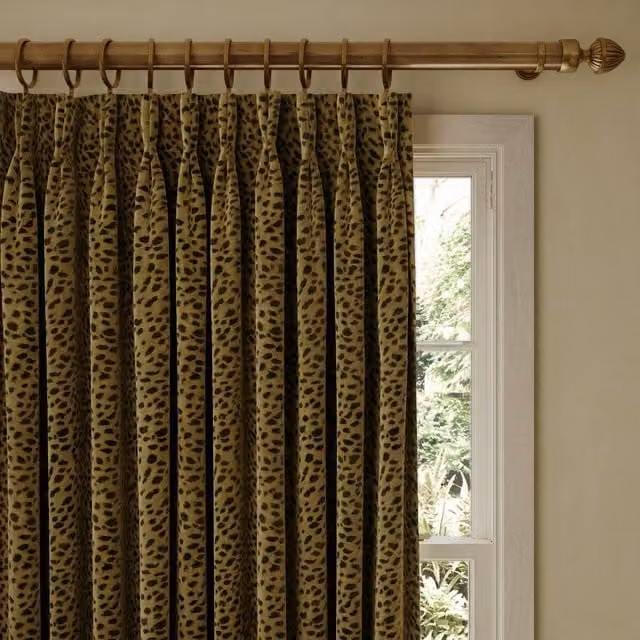 House of Hackney Savanna Velvet Fabric Curtain Panel in Gold