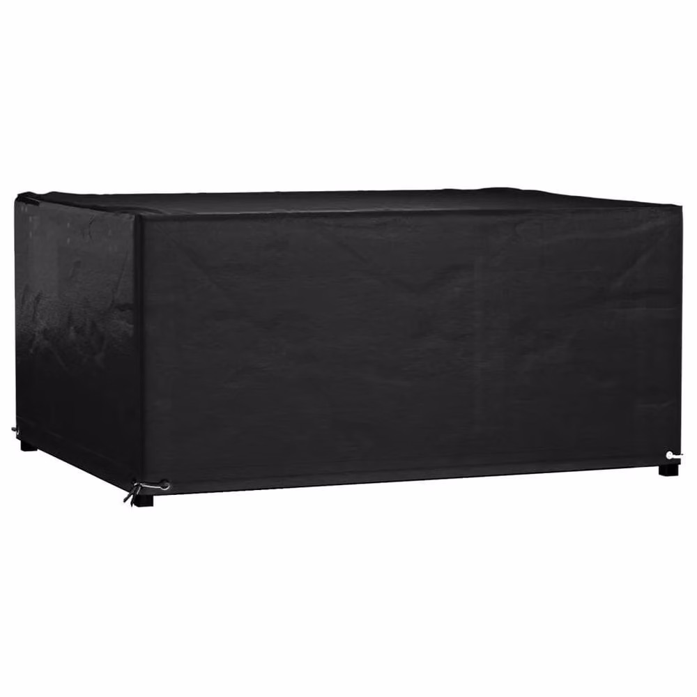 Berkfield Home Durable Rectangular Garden Furniture Cover with 8 Eyelets, Black, W: 120 cm, D: 120 cm, H: 75 cm – 2