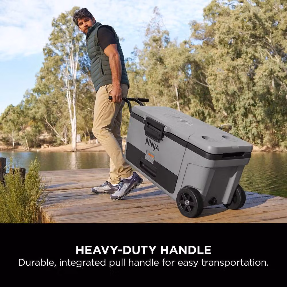 Ninja FrostVault 61L Wheeled Cooler with Dry Zone FB265EUUK in Grey – 7