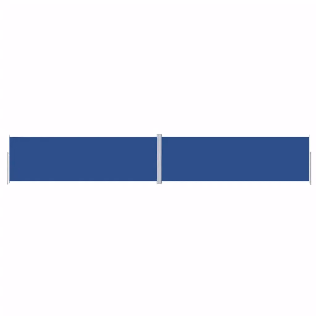 Berkfield Home Blue Retractable Polyester Roller Side Awning W: 1200 cm, H: 200 cm – 2