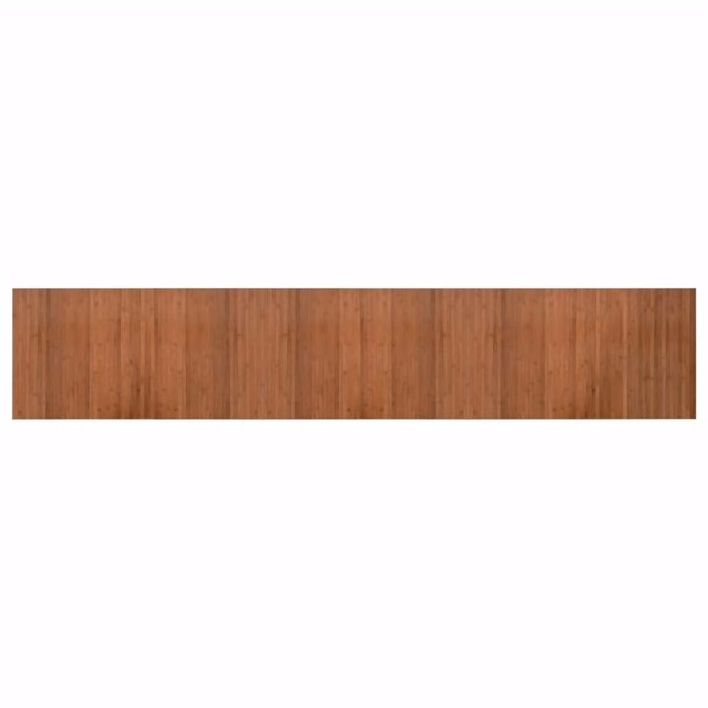 Berkfield Home Rectangular Brown Bamboo and Polypropylene Rug, W: 60 cm, L: 300 cm – 2