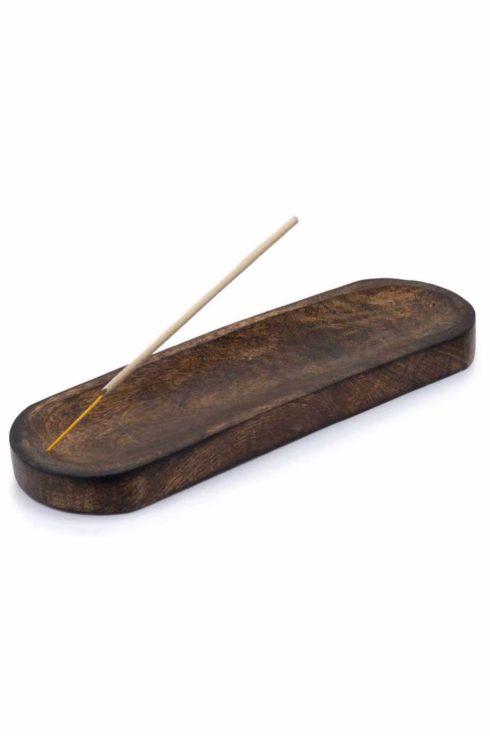 KDMD Brown Mango Wood Incense Tray, Rectangular Tabletop Holder – 2