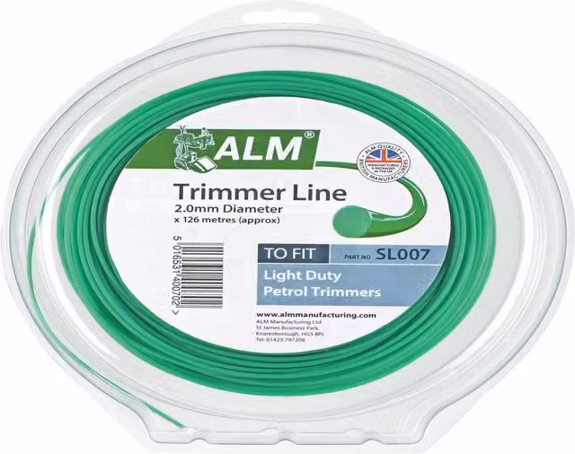 ALM Manufacturing Trimmer Line with UK Plug, Green