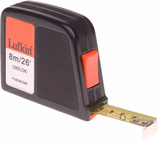 Crescent Unilok Pocket Tape Measure in Yellow, Black and Multicolour