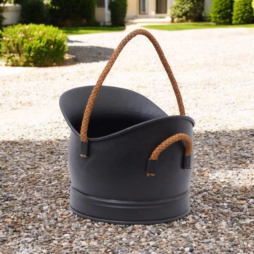 Minster Coal Bucket, Black, W: 28 cm, D: 32 cm, H: 25 cm – 3
