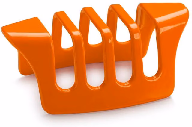 Zeal Melamine Four Slice Toast Rack in Orange