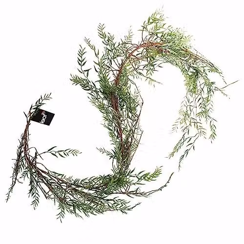 Leaf UK Multicolour Green Artificial Leaf Design Hanging Floral Garland Plant – 1