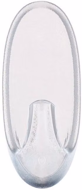 Command Clear Plastic Hooks, Pack of 2, Transparent