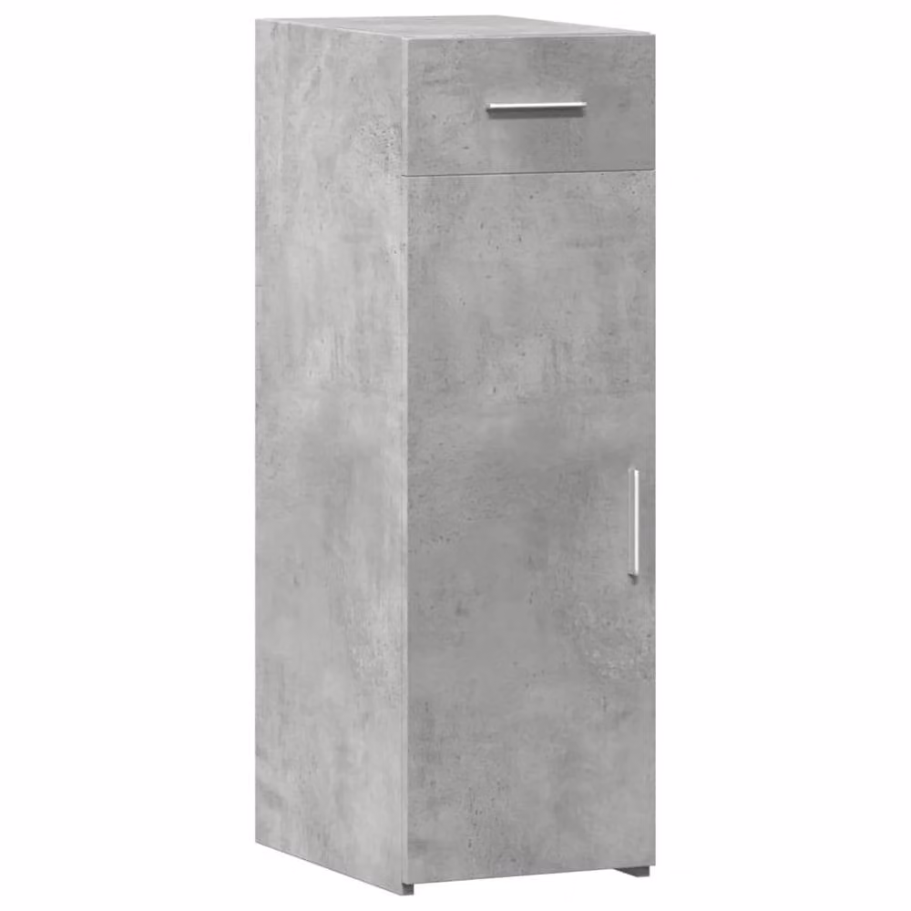 Berkfield Home Concrete Grey Sideboard in Engineered Wood W/D/H: 30 x 42.5 x 93 cm – 3