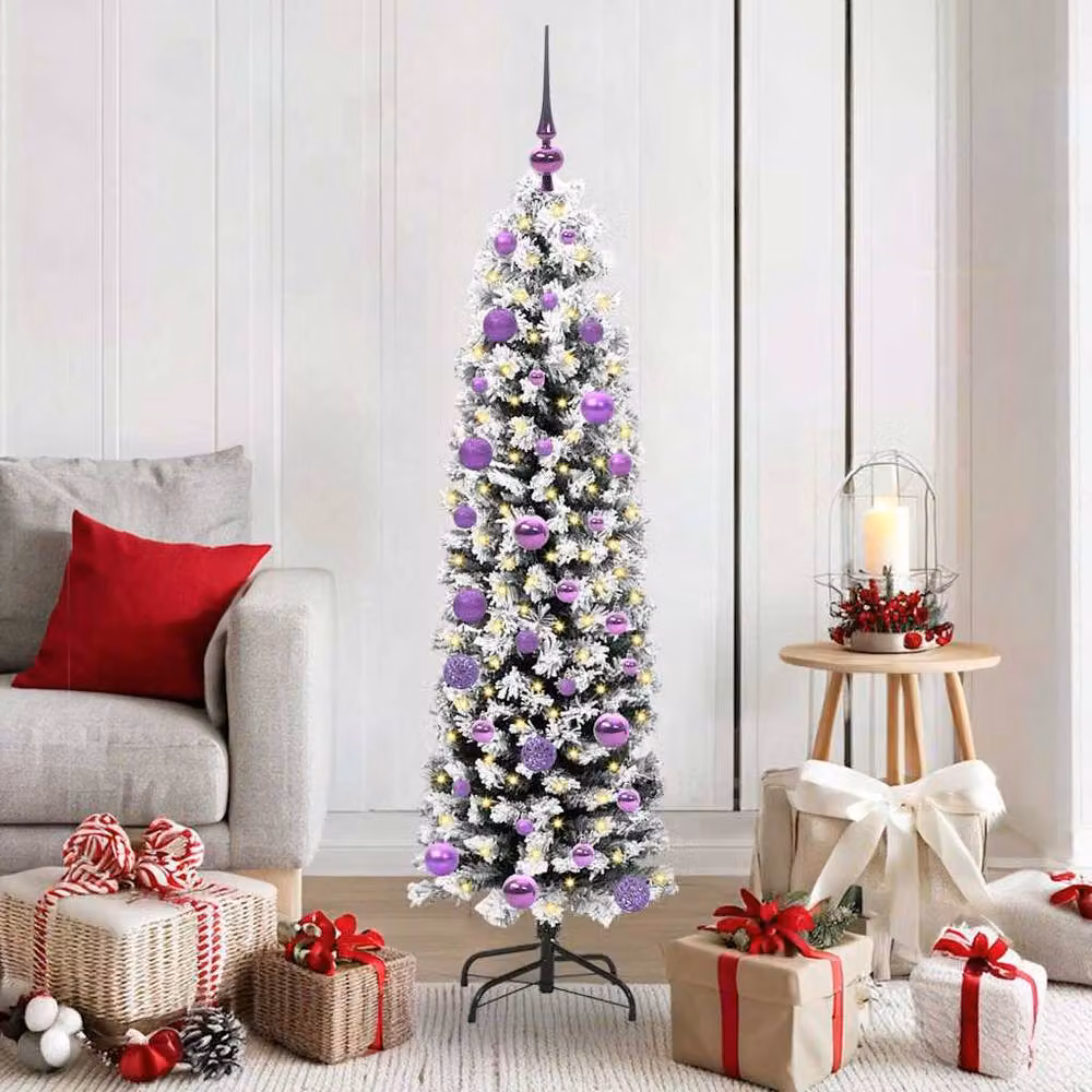 Berkfield Home Green Artificial Christmas Tree with 150 LEDs and Stand – 2