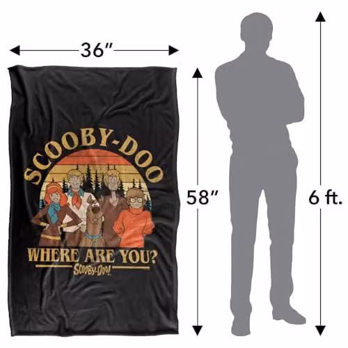 LOGOVISION Scooby Doo Mountain Portrait Super Soft Fleece Throw Blanket, Multicolour, W: 91.44 cm x D: 147 cm – 3
