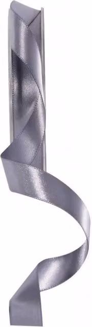 KDMD Gunmetal Grey Satin Ribbon, 15mm, 3 Pack