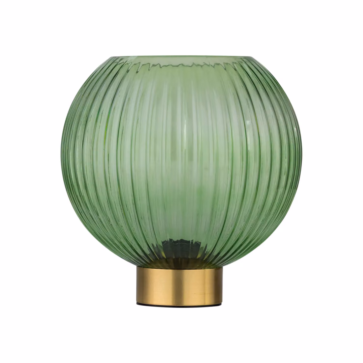 First Choice Lighting Betchley Set of 2 Battery Operated Table Lamps in Gold and Green – 2
