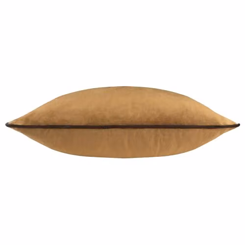 furn Meridian Velvet Piped Square Cushion in Bronze, W/D/H: 55 x 55 x 55 cm – 2