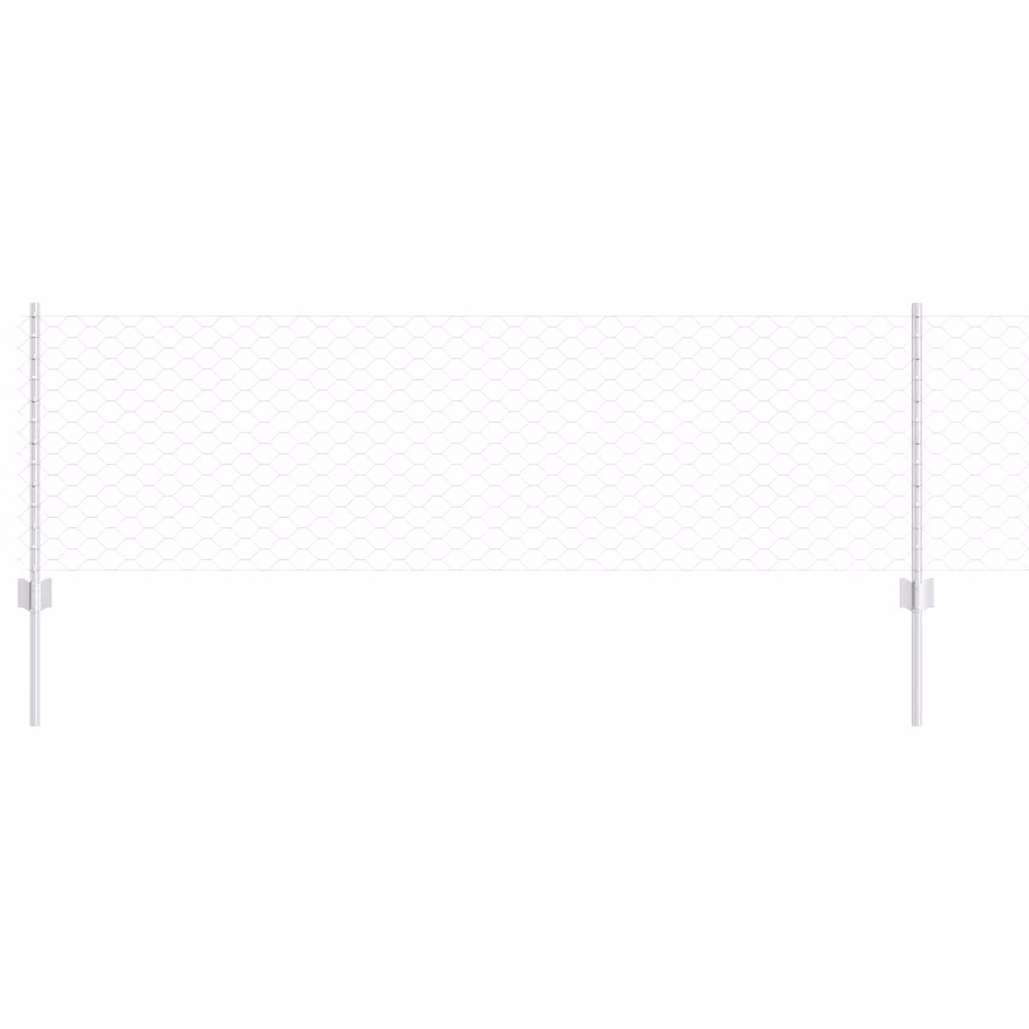 Berkfield Home 5-Piece U-Channel Fence Posts, Galvanised Steel, Silver, Height: 60 cm – 2