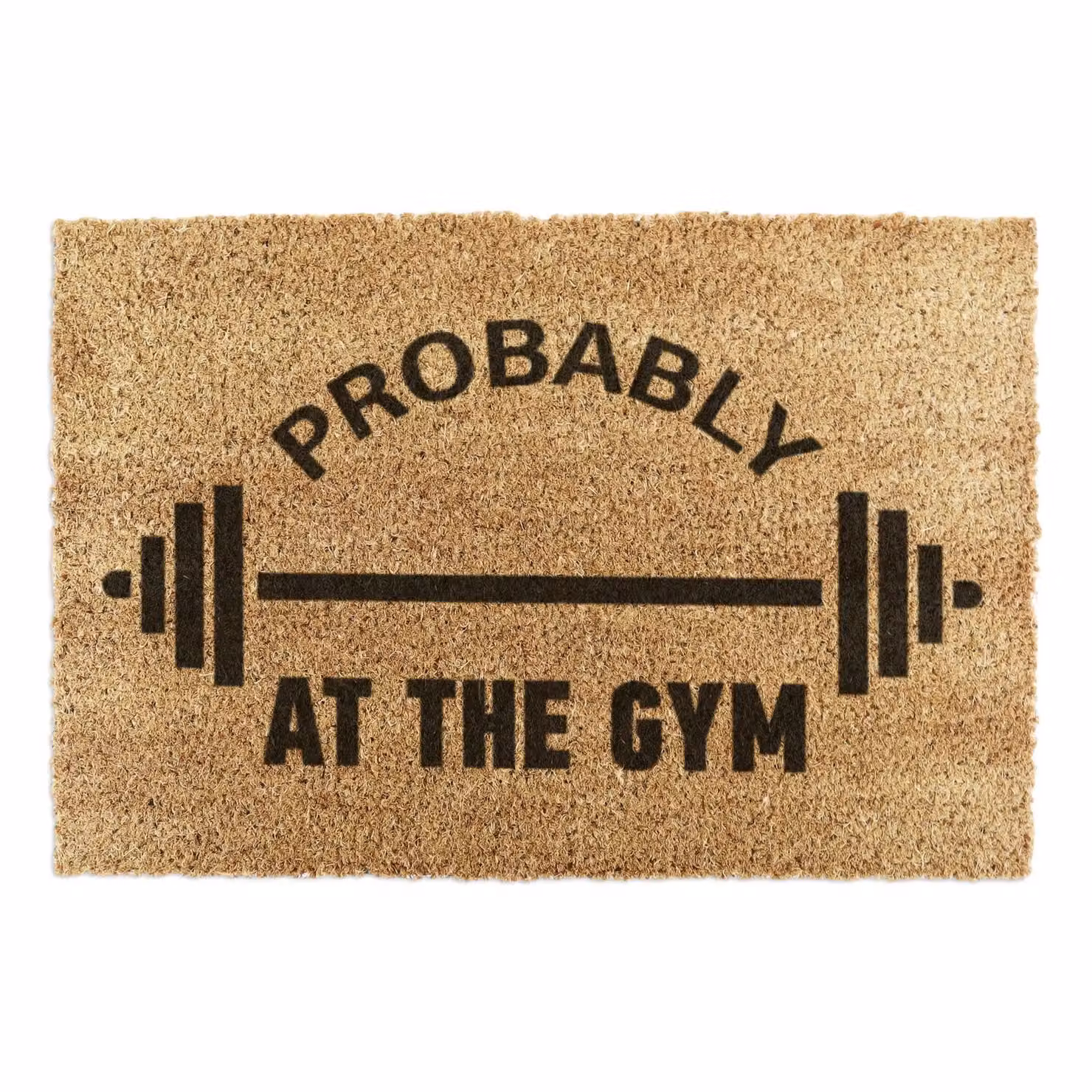 Artsy Mats Probably At The Gym Doormat in Brown, W/D: 90 x 60 cm – 2