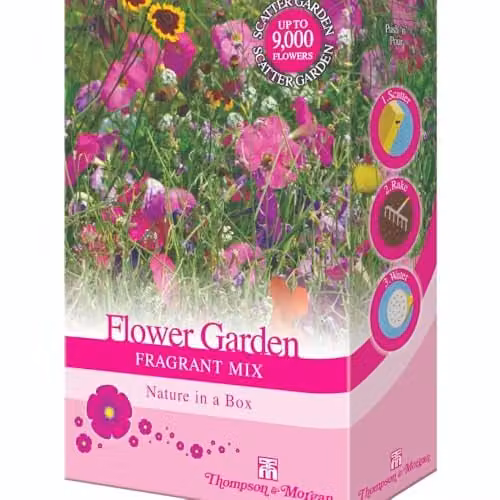 Thompson & Morgan Fragrant Flower Garden Scatter Seed Mix, Multicolour, Pack of 2