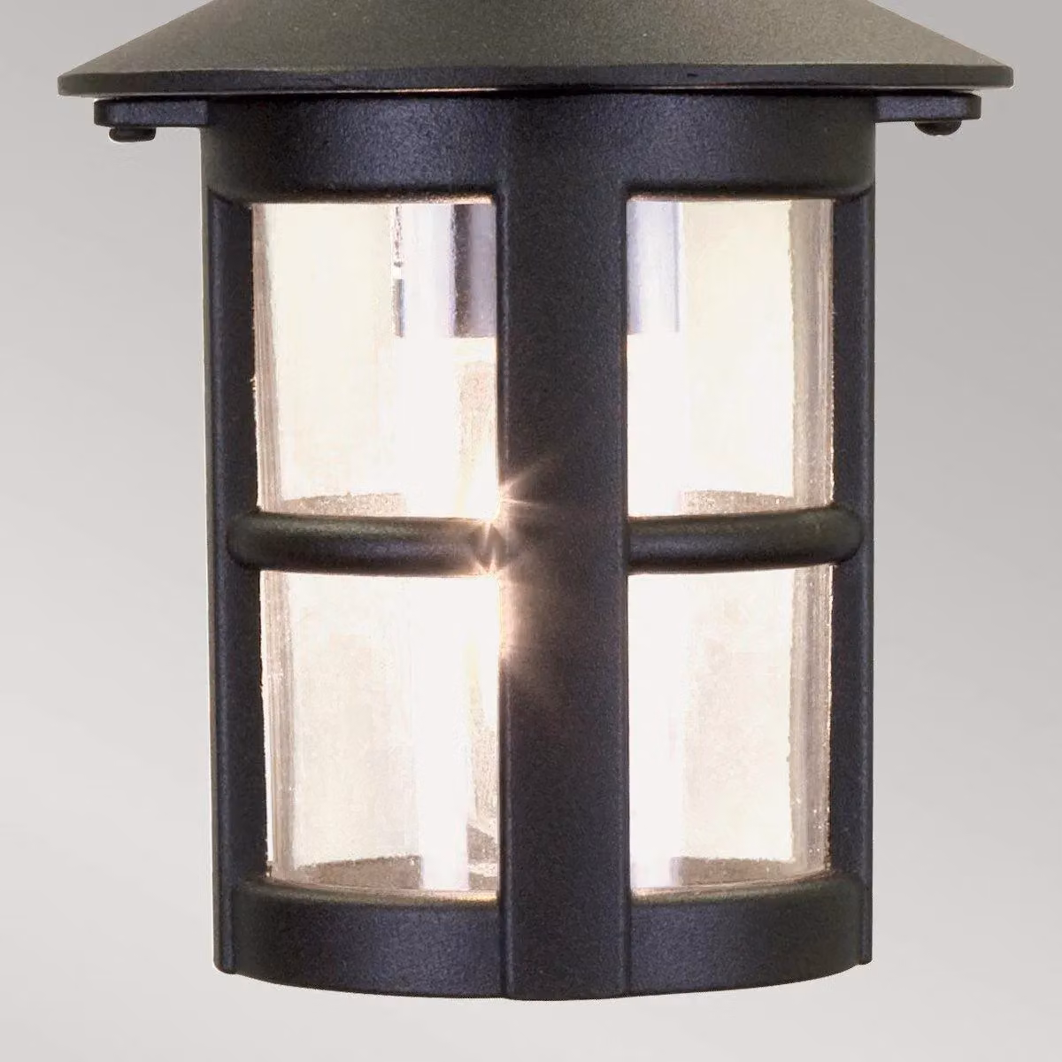 Netlighting Hereford Black Outdoor Ceiling Lantern with IP43 Rating and E27 Socket – 3