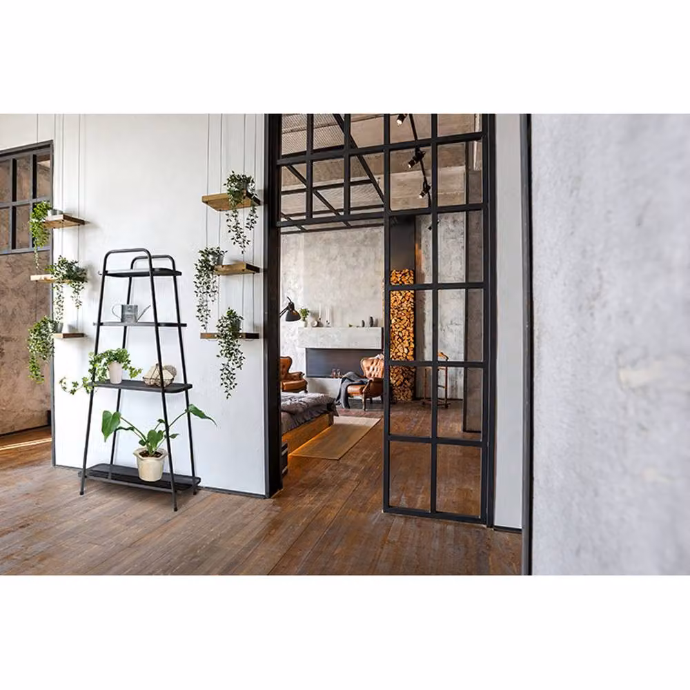 VegTrug Modern 4-Shelf Plant Stand in Black, W: 72.5 cm, D: 26 cm, H: 151 cm – 2