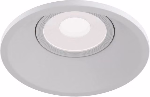 Maytoni Dot Adjustable Recessed Round Downlight in White with GU10 Fitting