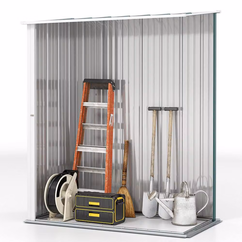 Rolipo Green Corrugated Galvanised Steel Single Door Garden Shed – 6