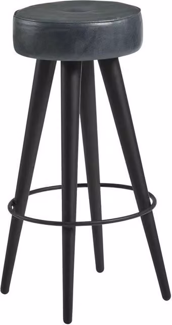netfurniture Tanibu Vintage Stool in Dark Grey Synthetic Leather