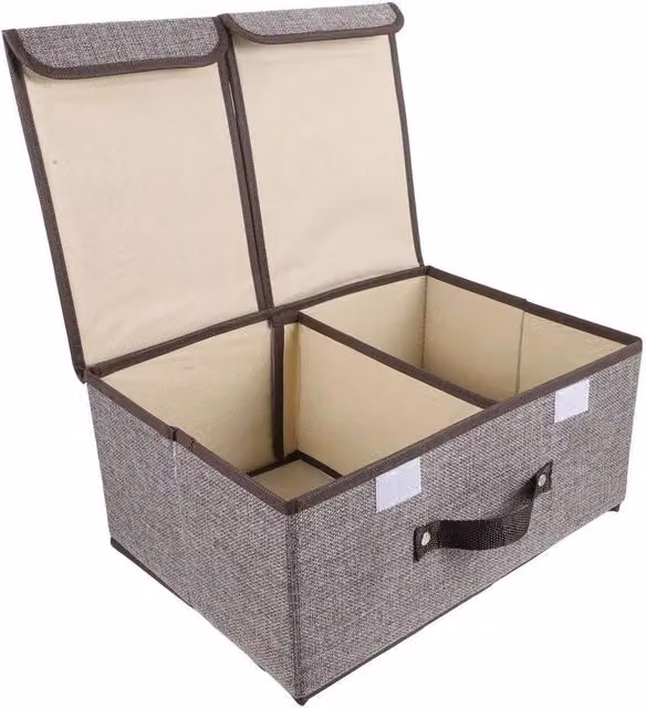 PAWNORA 50L Large Storage Box with Lid in Grey – 1
