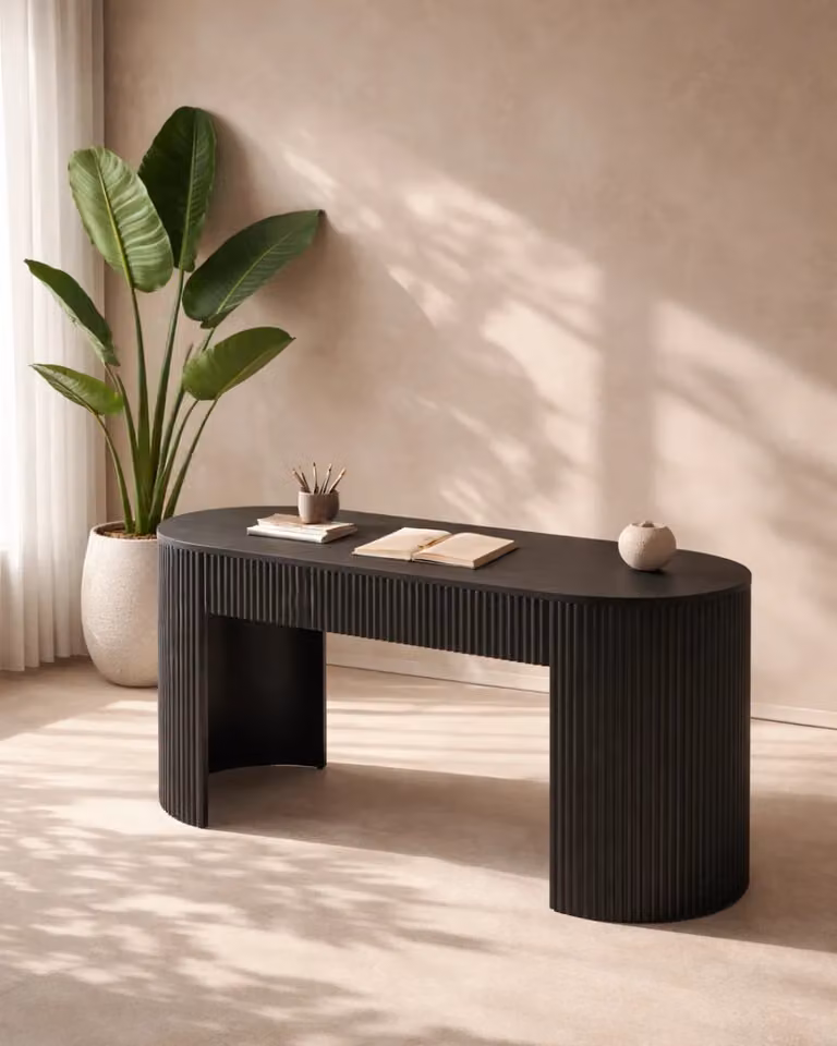 Tommy Franks Lantine Writing Desk in Black Oak