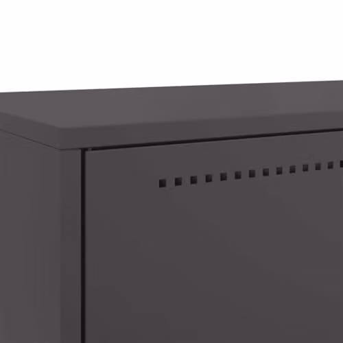 vidaXL Modern Black Steel Highboard with Hinged Doors and Internal Shelves, W/D/H: 68 x 39 x 111.5 cm – 4