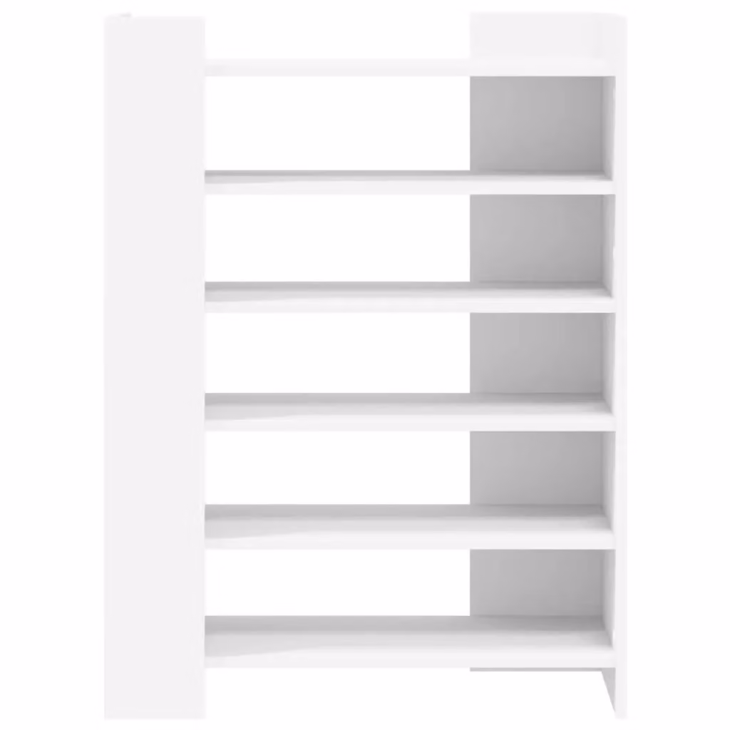Berkfield Home White Wall Mounted Shoe Cabinet with Internal Shelves, W/D/H: 74.5 x 37.5 x 100 cm – 2